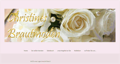 Desktop Screenshot of christines-brautmoden.com